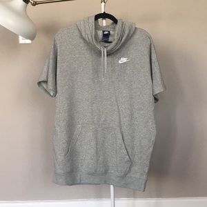 Nike short sleeve hoodie